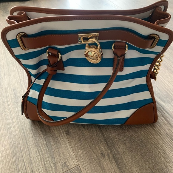 Michael Kors Hamilton Striped Tote - Picture 1 of 4